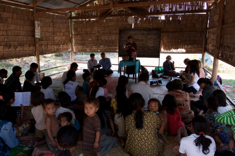Church in Cambodia — Seventh-day Adventist Christians in the Buddhist country of Cambodia, worship God in their simple church — Cambodia, church, christian, ...