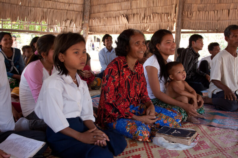 Church in Cambodia — Seventh-day Adventist Christians in the Buddhist country of Cambodia, worship God in their simple church — Cambodia, church, christian, ...