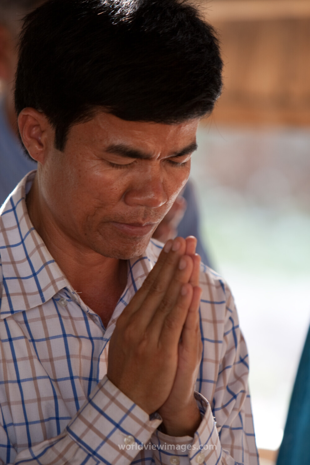 Praying in Cambodia