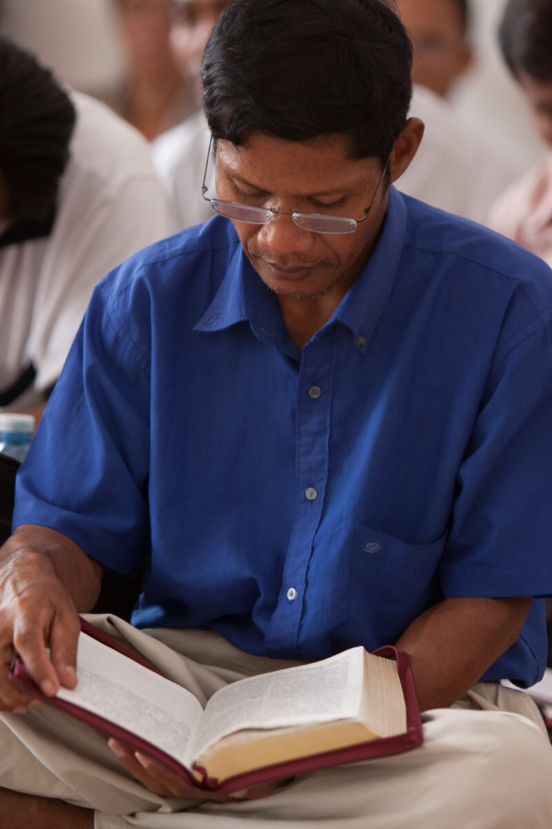 Bible Study in Cambodia — Seventh-day Adventist Christians in the Buddhist country of Cambodia, worship God in their simple church — Cambodia, People, Christ...