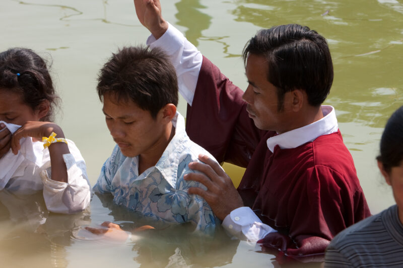 Christian Baptism in Cambodia — People accept Christ and become Seventh-day Adventist Christians in the Buddhist Country of Cambodia — Cambodia, christian, b...