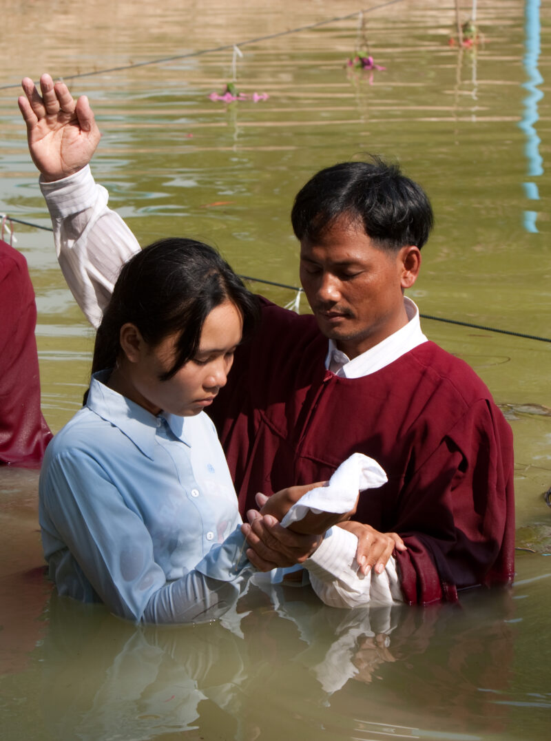 Christian Baptism in Cambodia — People accept Christ and become Seventh-day Adventist Christians in the Buddhist Country of Cambodia — Cambodia, christian, b...