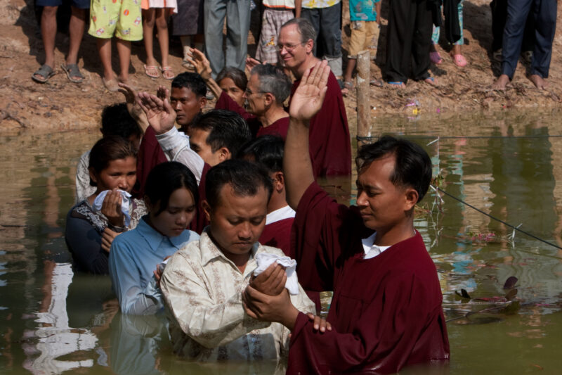 Christian Baptism in Cambodia — People accept Christ and become Seventh-day Adventist Christians in the Buddhist Country of Cambodia — Cambodia, christian, b...