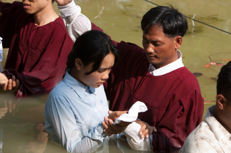 Christian Baptism in Cambodia — People accept Christ and become Seventh-day Adventist Christians in the Buddhist Country of Cambodia — Cambodia, christian, b...