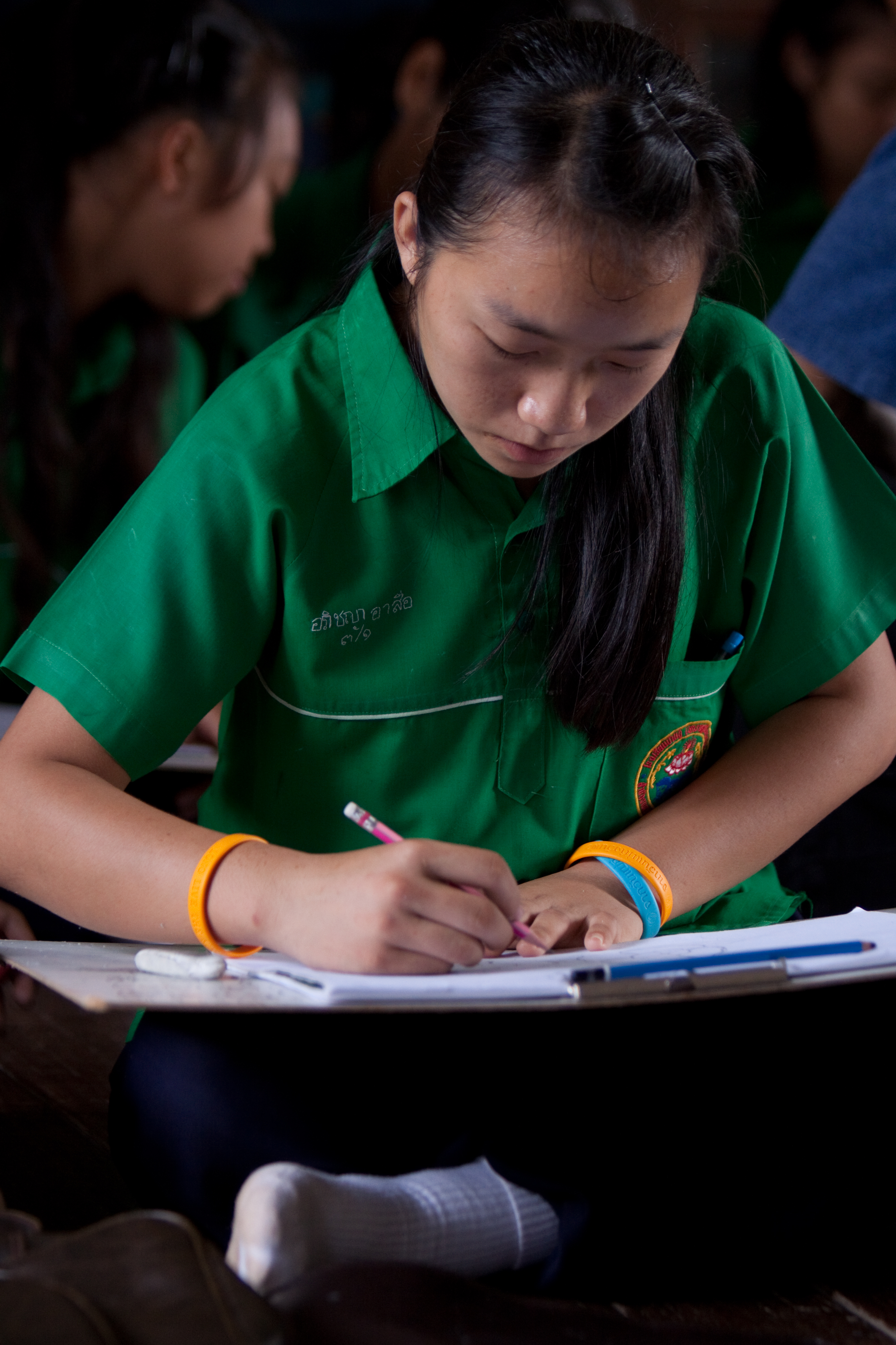 Girls at School in Thailand