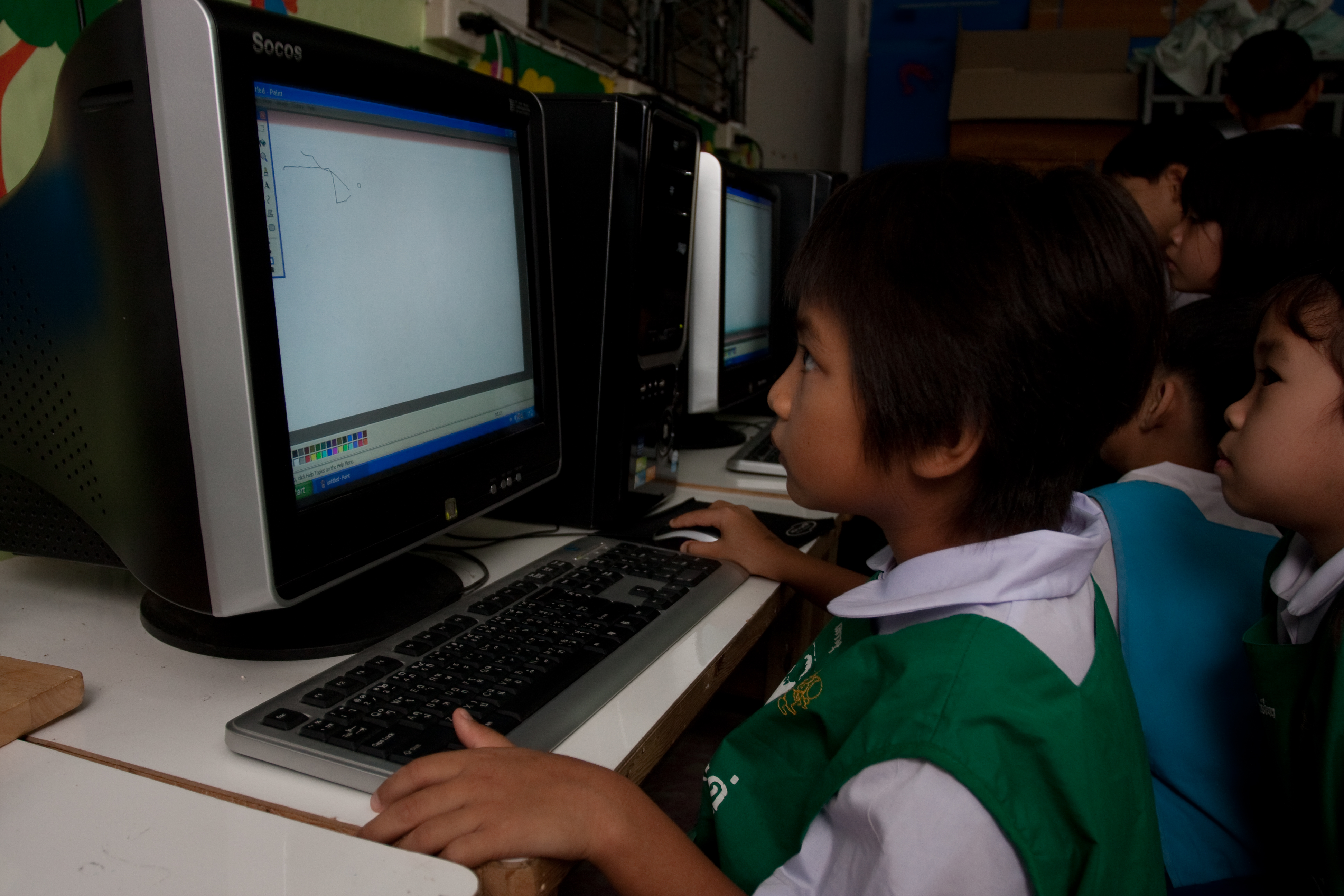 Girls at School in Thailand