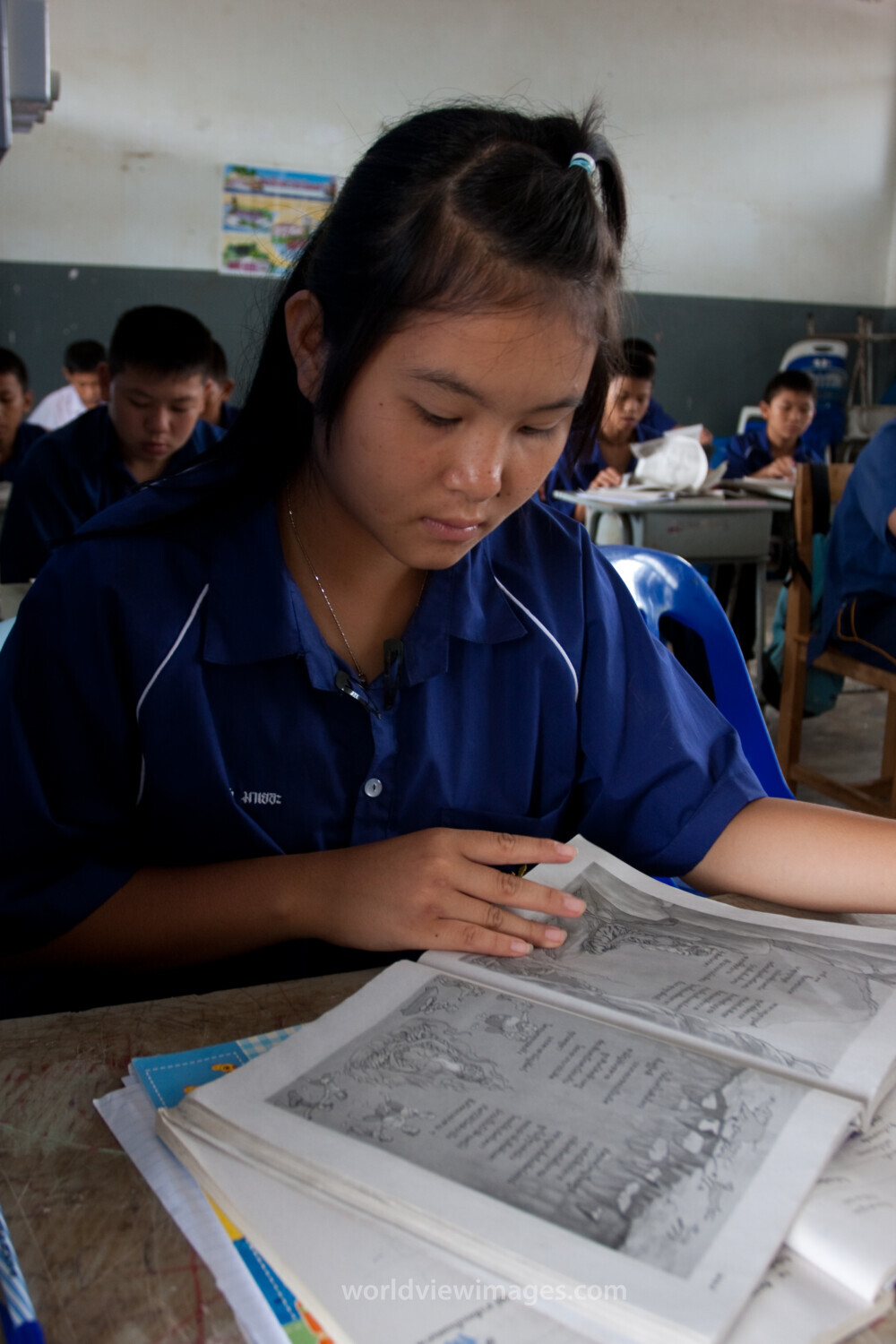 Girls in School in Thailand