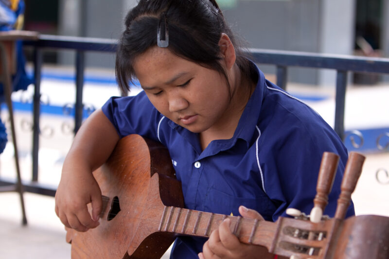 Girls in School in Thailand — Young girls getting an education in Thailand, with the help of scholarships from ADRA — Thailand, School, education, learning, ...