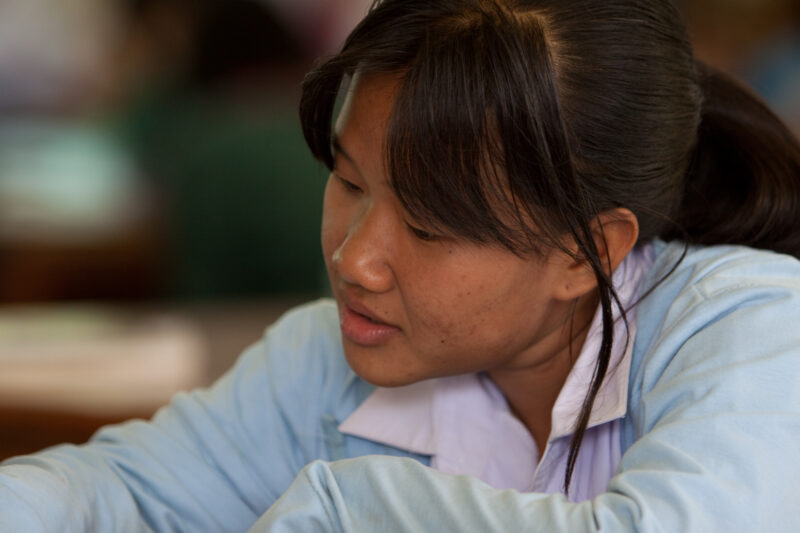 Girls in School in Thailand — Young girls getting an education in Thailand, with the help of scholarships from ADRA — Thailand, School, education, learning, ...