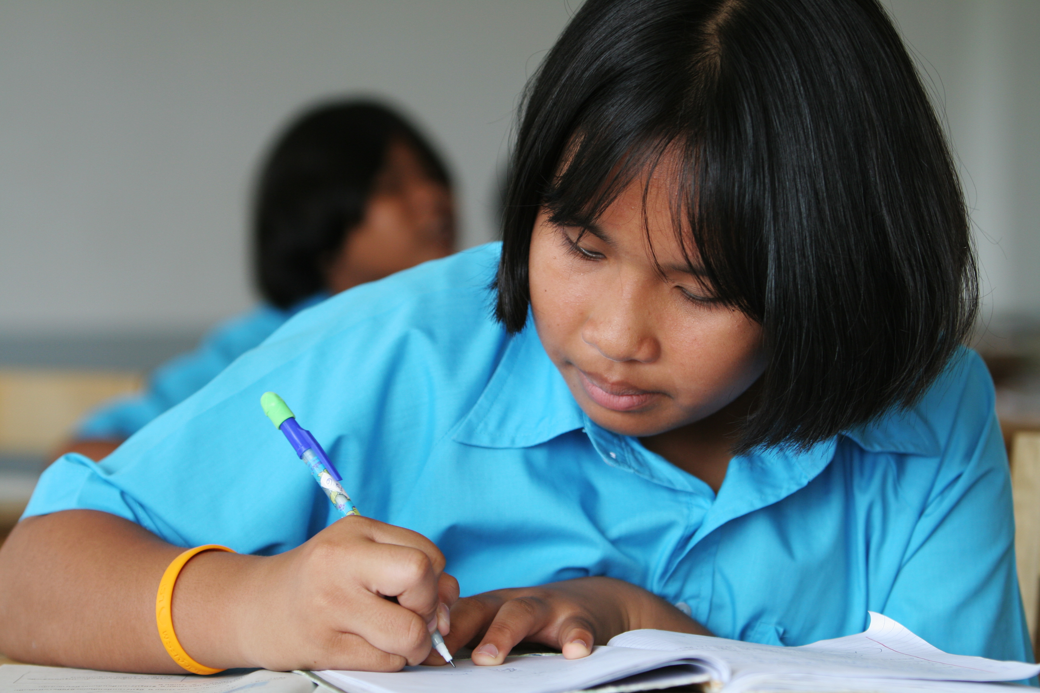 Girl in School in Thailand