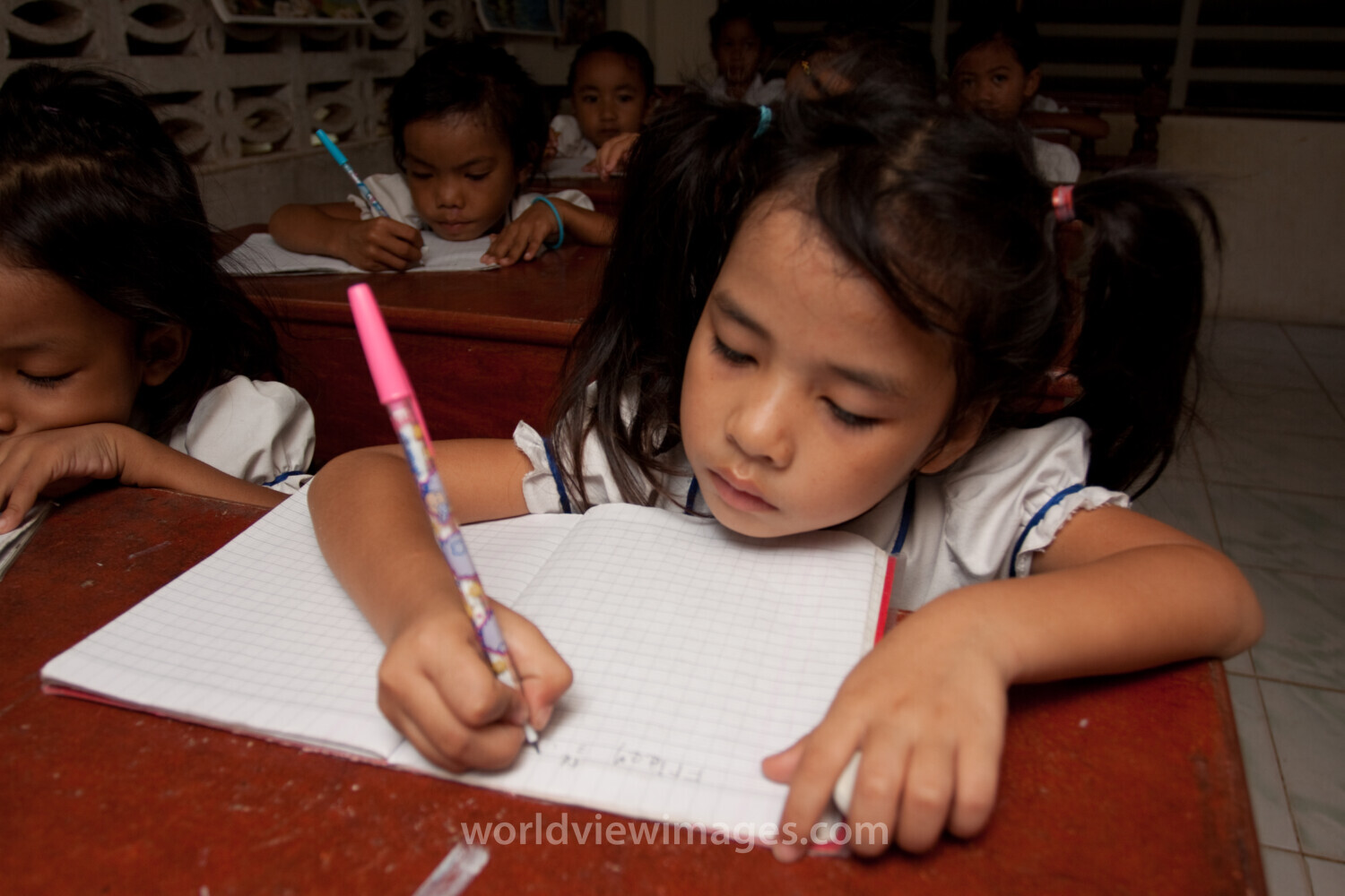 Students in School in Cambodia