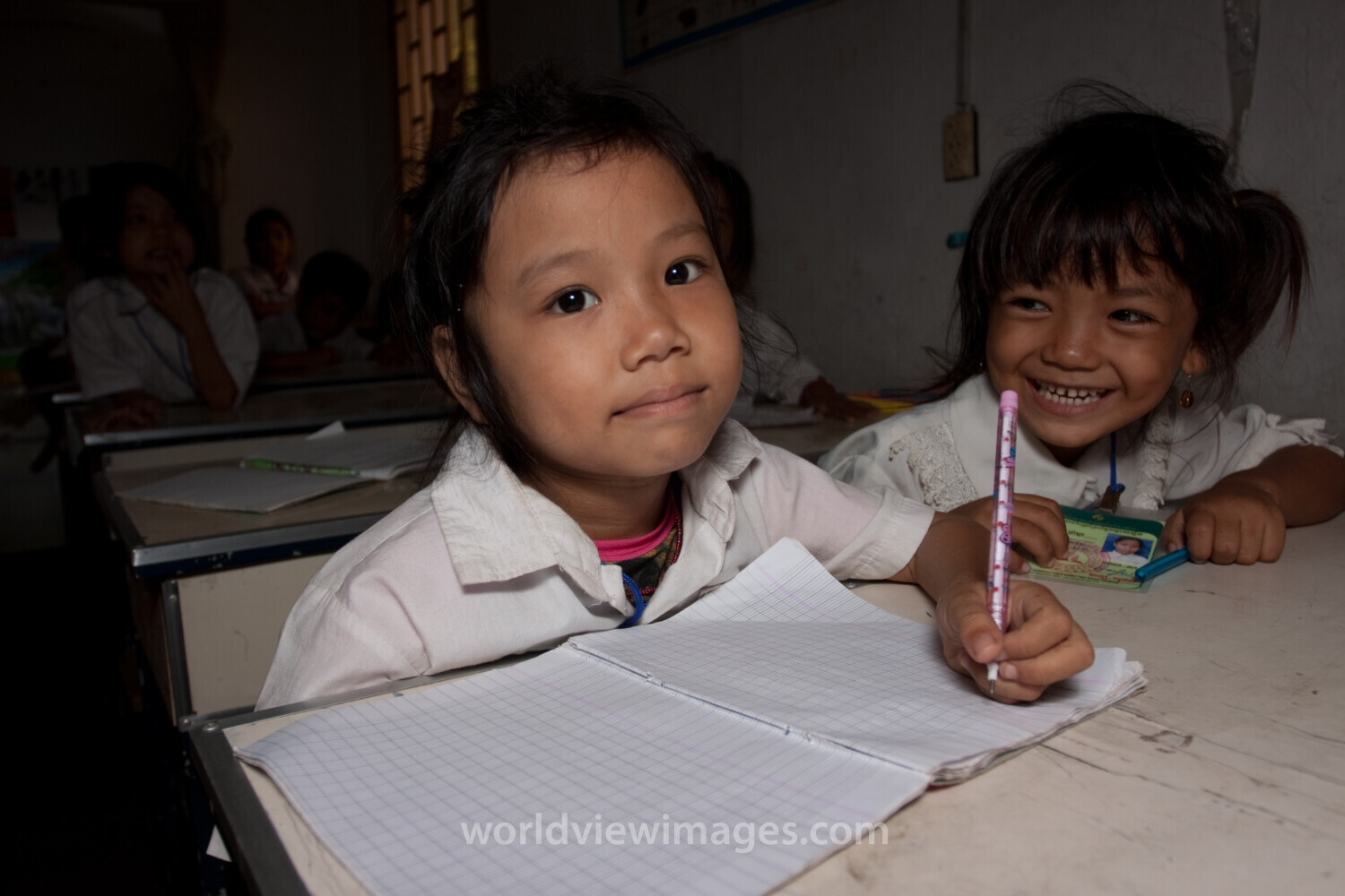 Students in School in Cambodia