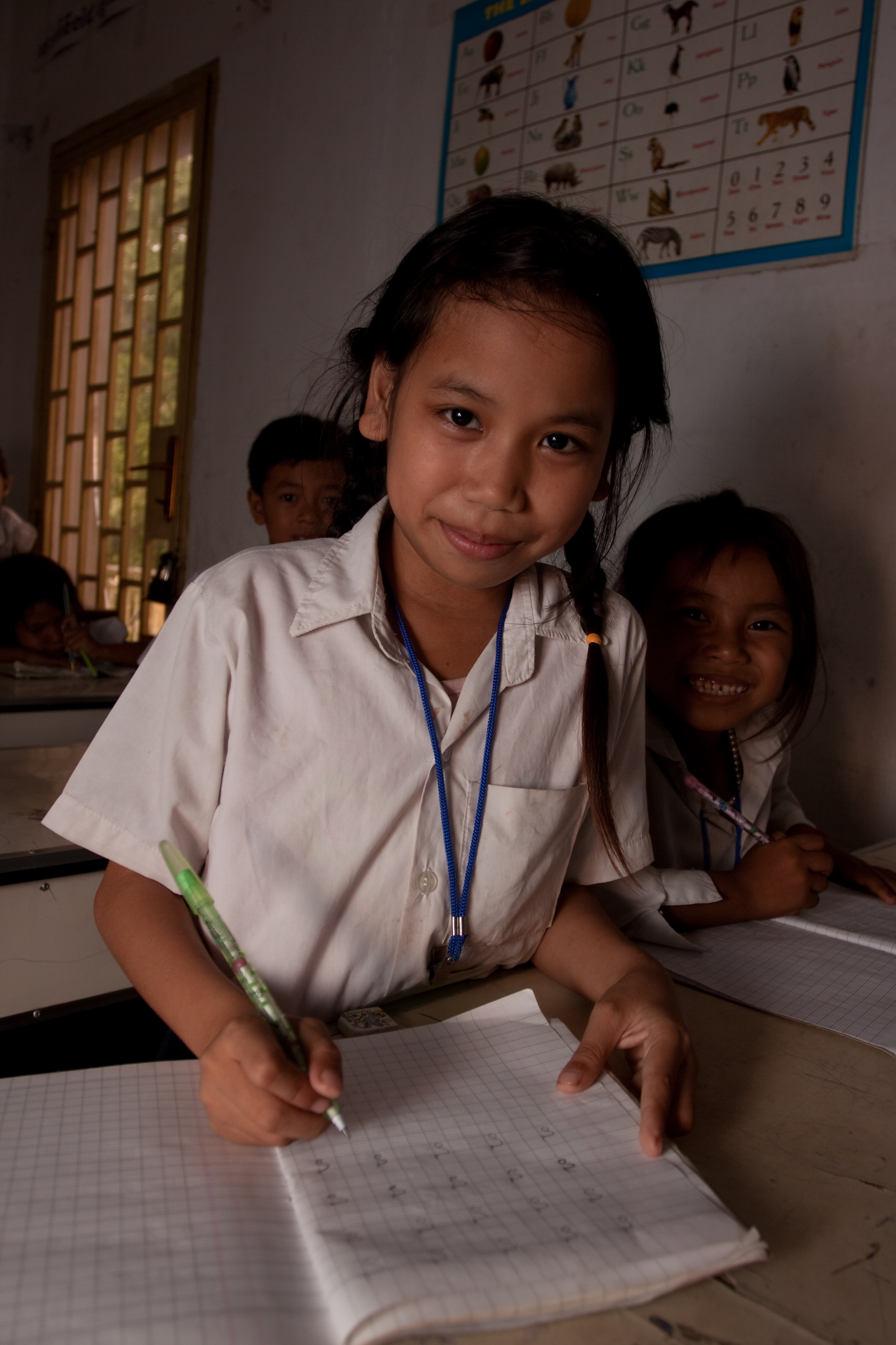 Students in School in Cambodia