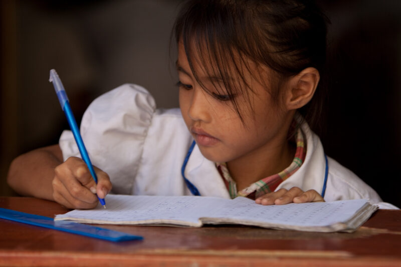 Students in School in Cambodia — Stock Images of young students at a school in Phnom Penh, Cambodia — Cambodia, School, schools, education, learning