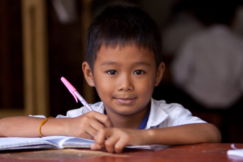 Students in School in Cambodia — Stock Images of young students at a school in Phnom Penh, Cambodia — Cambodia, School, schools, education, learning