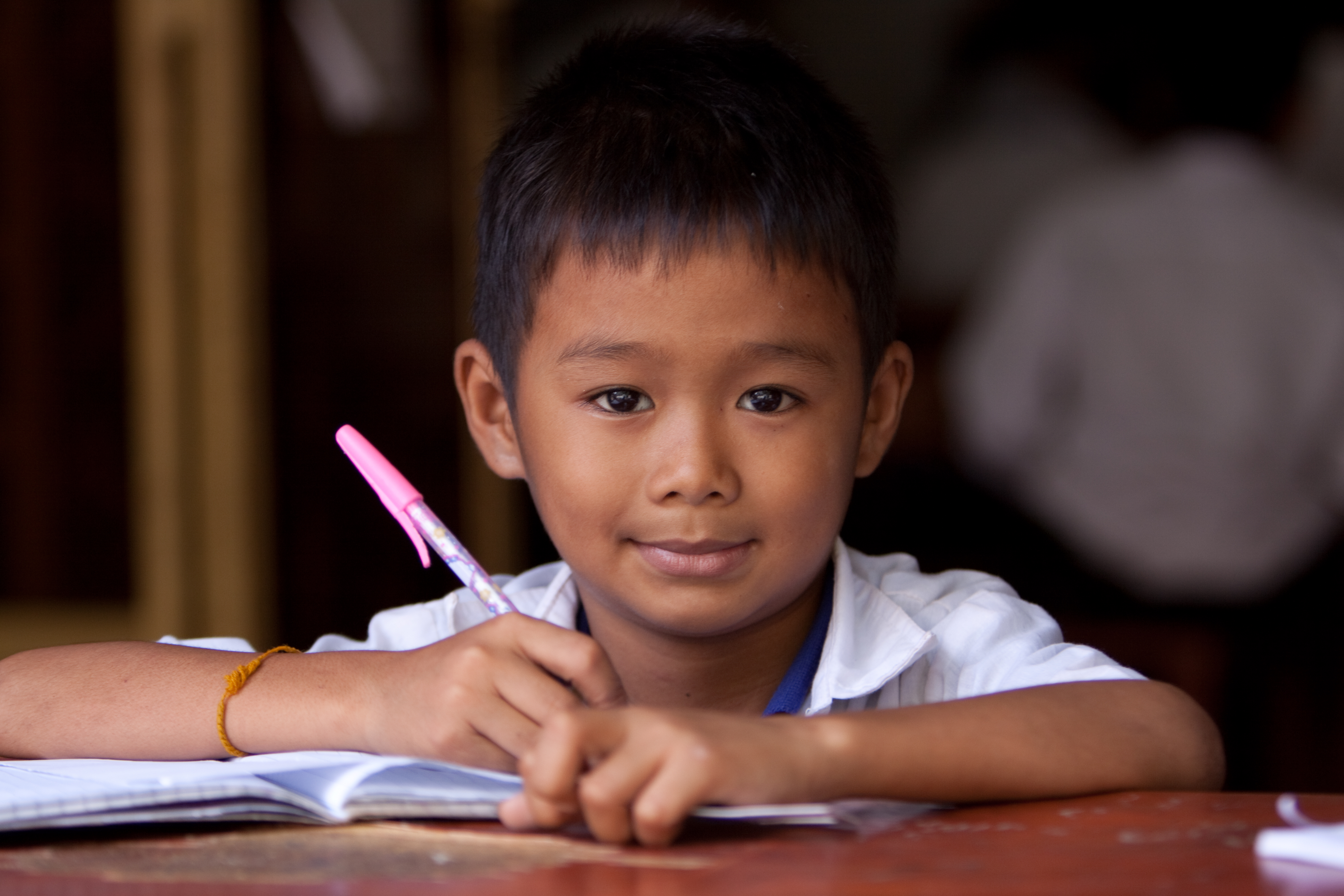 Students in School in Cambodia