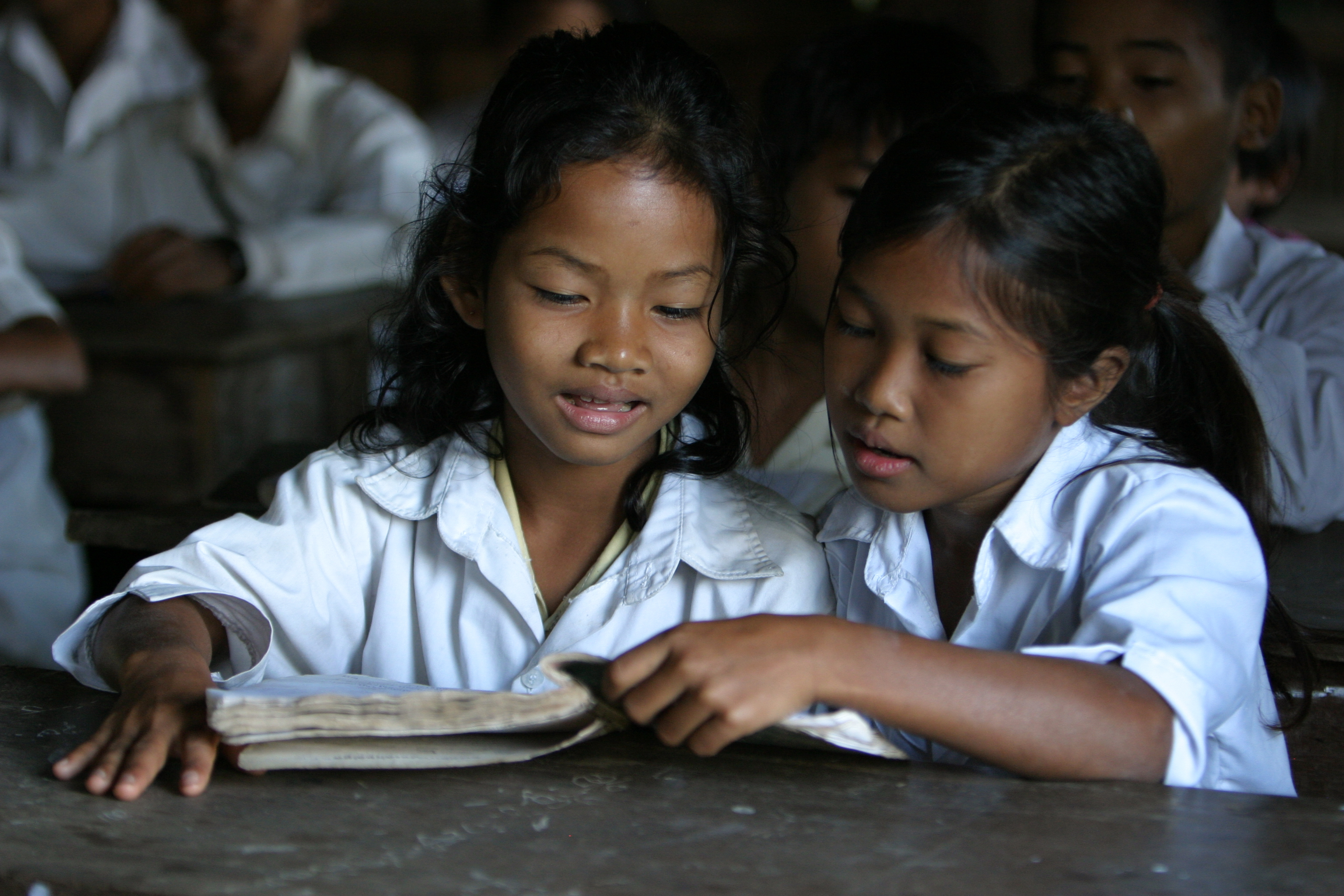 Students in Cambodia at School