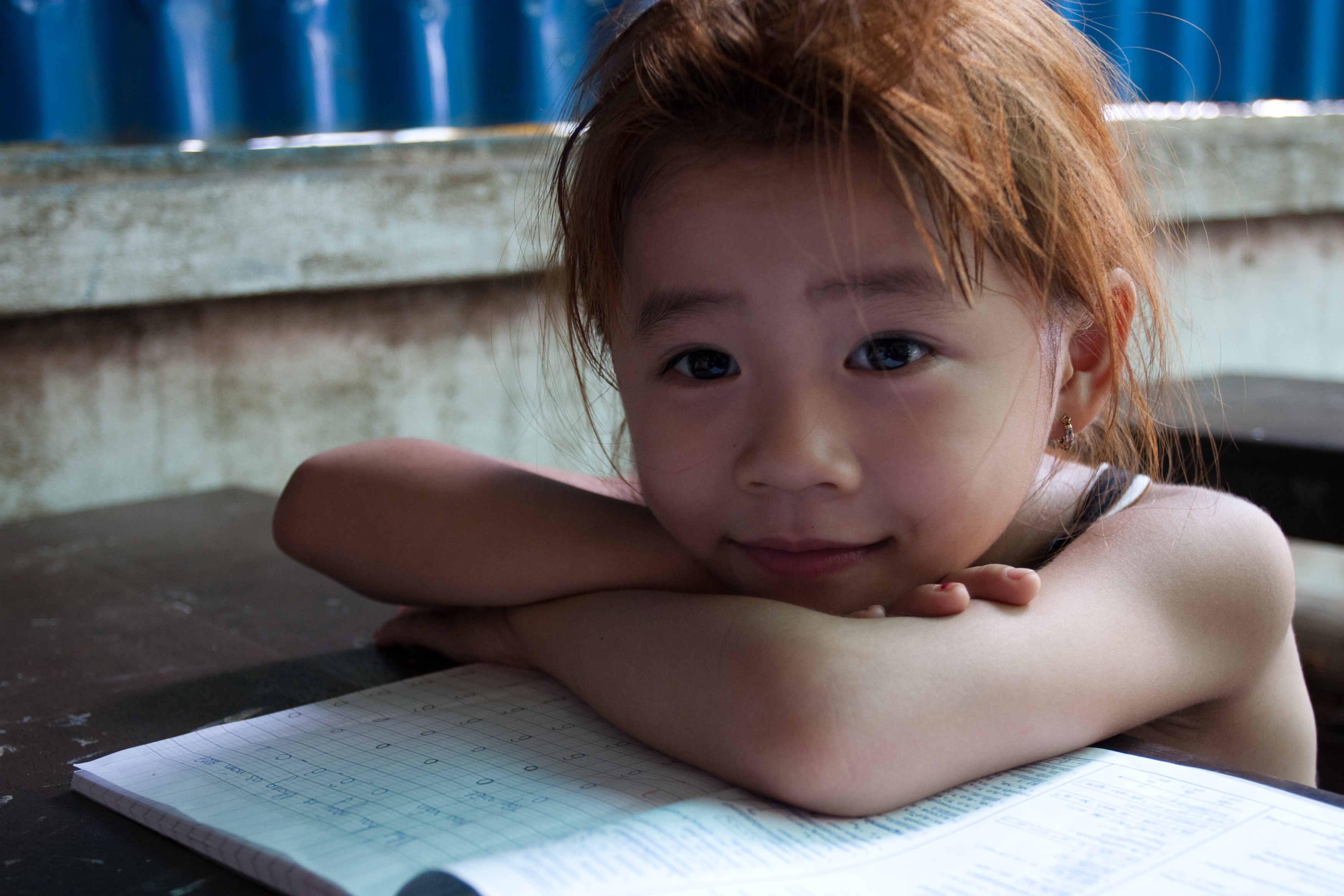 Refugee Students at School in Cambodia