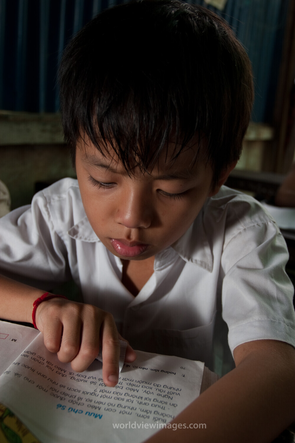 Refugee Students at School in Cambodia