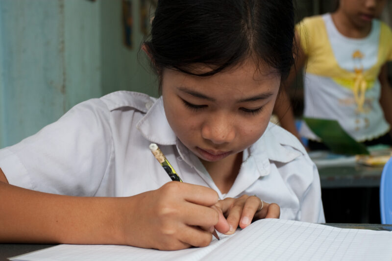 Refugee Students at School in Cambodia — Children of unregistered people of Vietnam, in Phnom Penh are not eligible for Cambodian government education, and h...