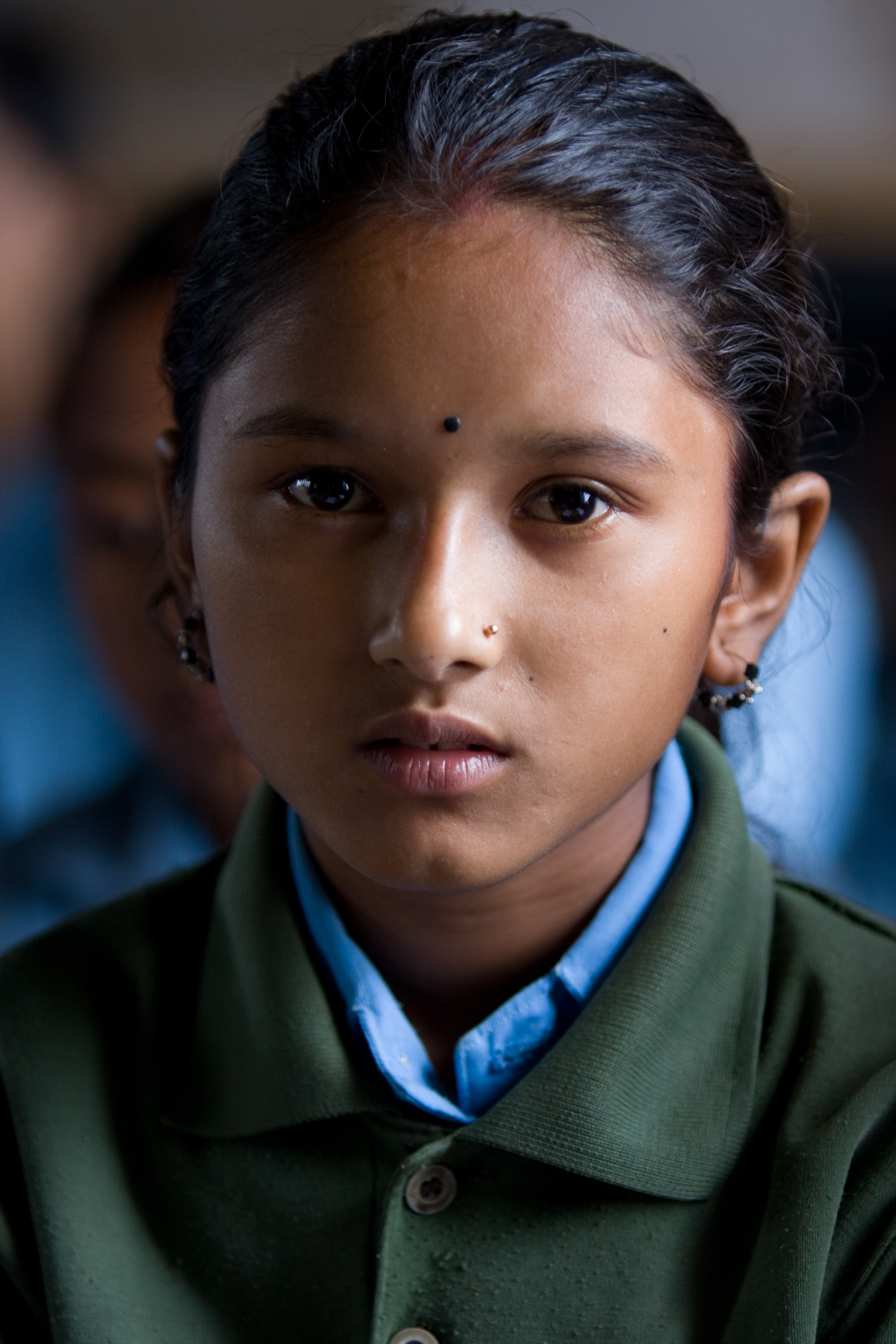 Girl In School in Nepal
