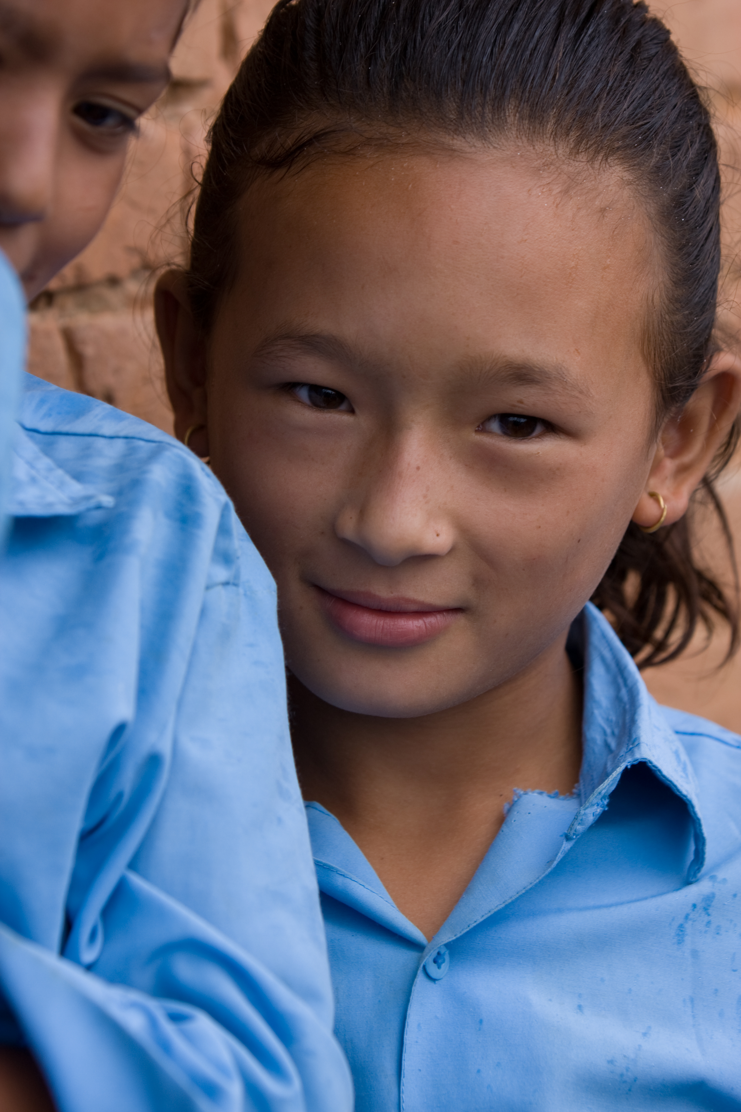 Girl in School in Nepal