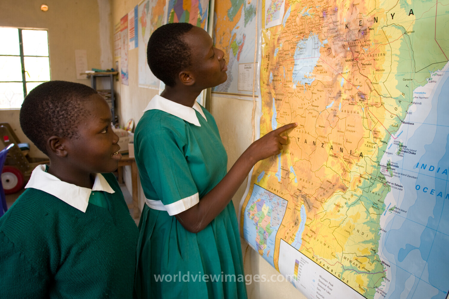 Girls in School in Kenya