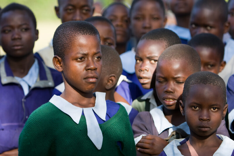 Girl at School in Kenya — Young girl is able to now walk to school and attend class, thanks to Physiotherapy treatments that she received from a Community -b...