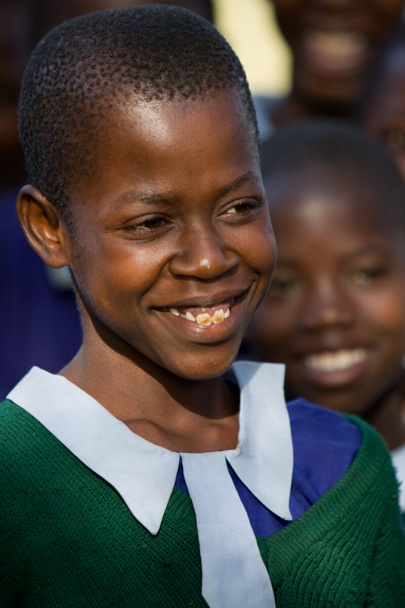 Girl at School in Kenya — Young girl is able to now walk to school and attend class, thanks to Physiotherapy treatments that she received from a Community -b...
