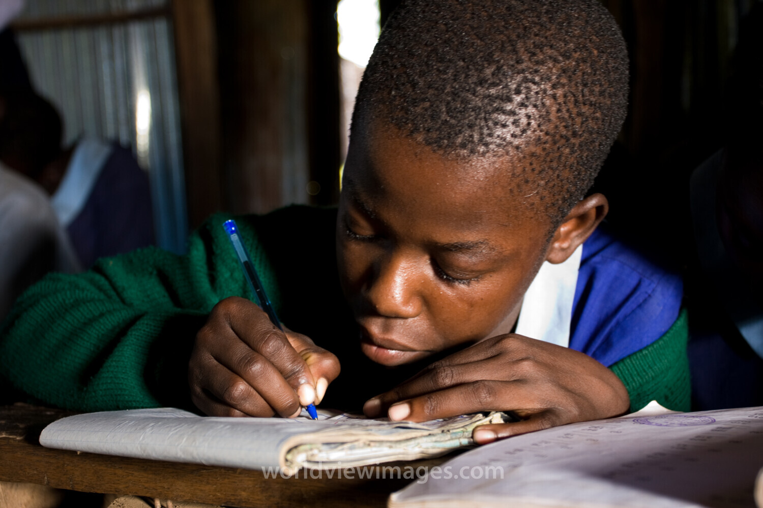 Girl at School in Kenya