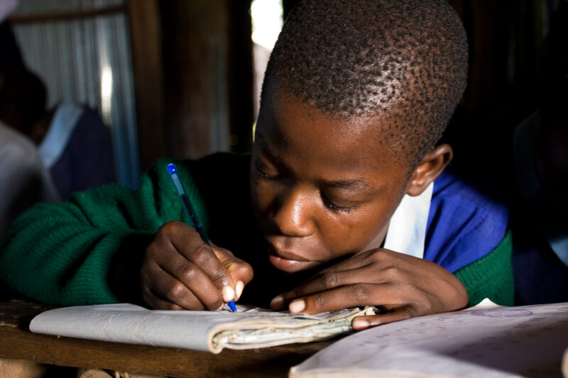 Girl at School in Kenya — Young girl is able to now walk to school and attend class, thanks to Physiotherapy treatments that she received from a Community -b...