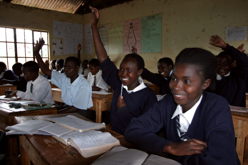 Students in Kenya — Eager learners at an Adventist highschool in Kenya — Kenya, Africa, ADRA, education, Secondary