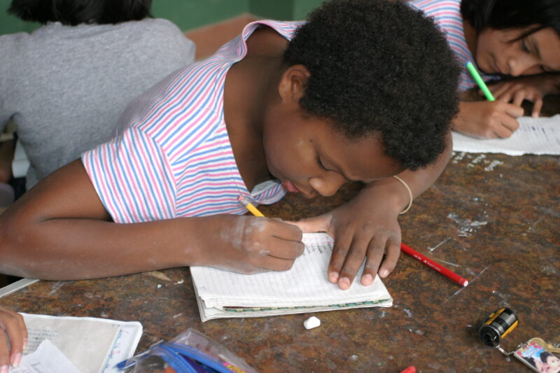 Students in Peru — Students at a Amerindian school in Peru — Peru, school, class, education, Amerindian