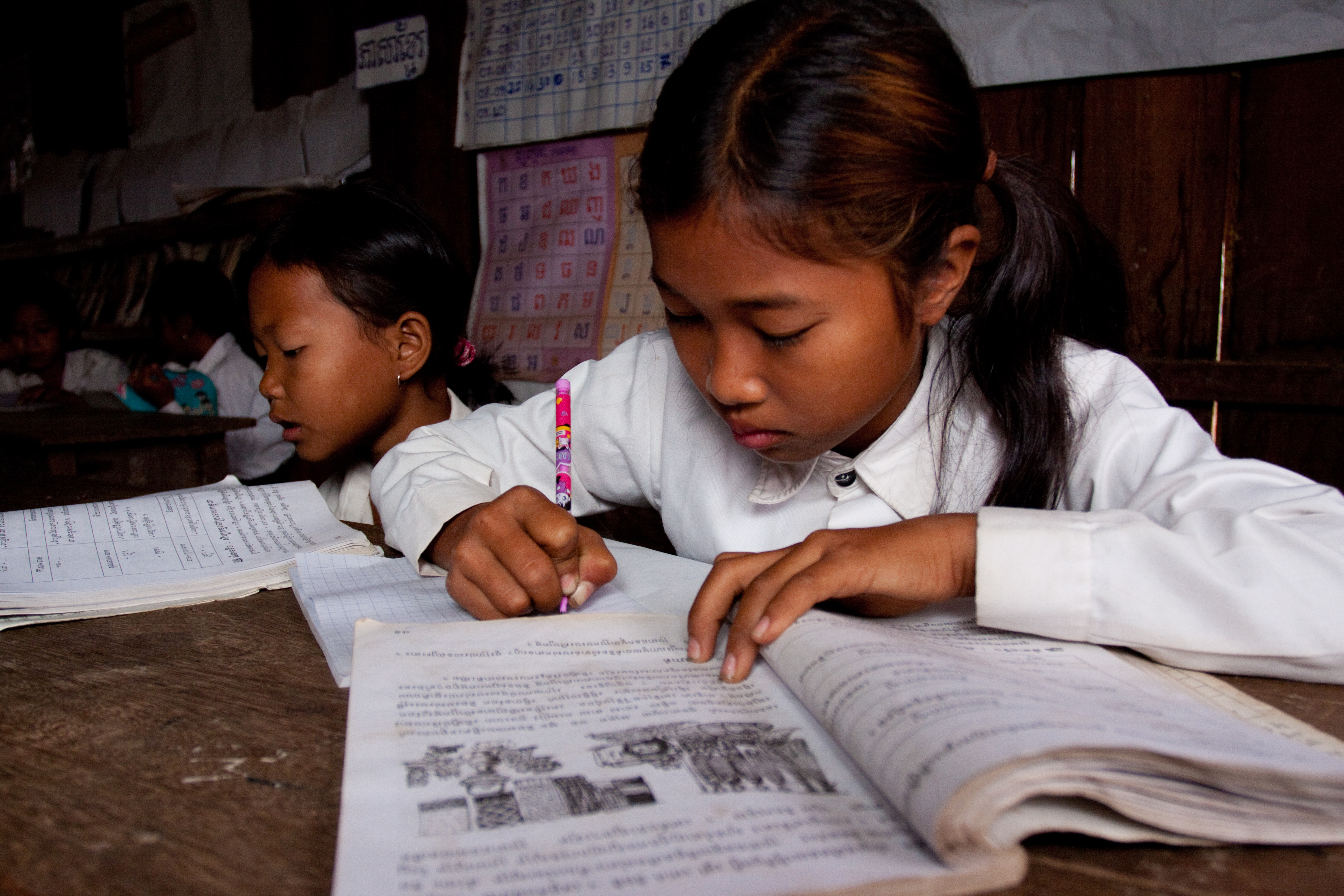 Students At Desk