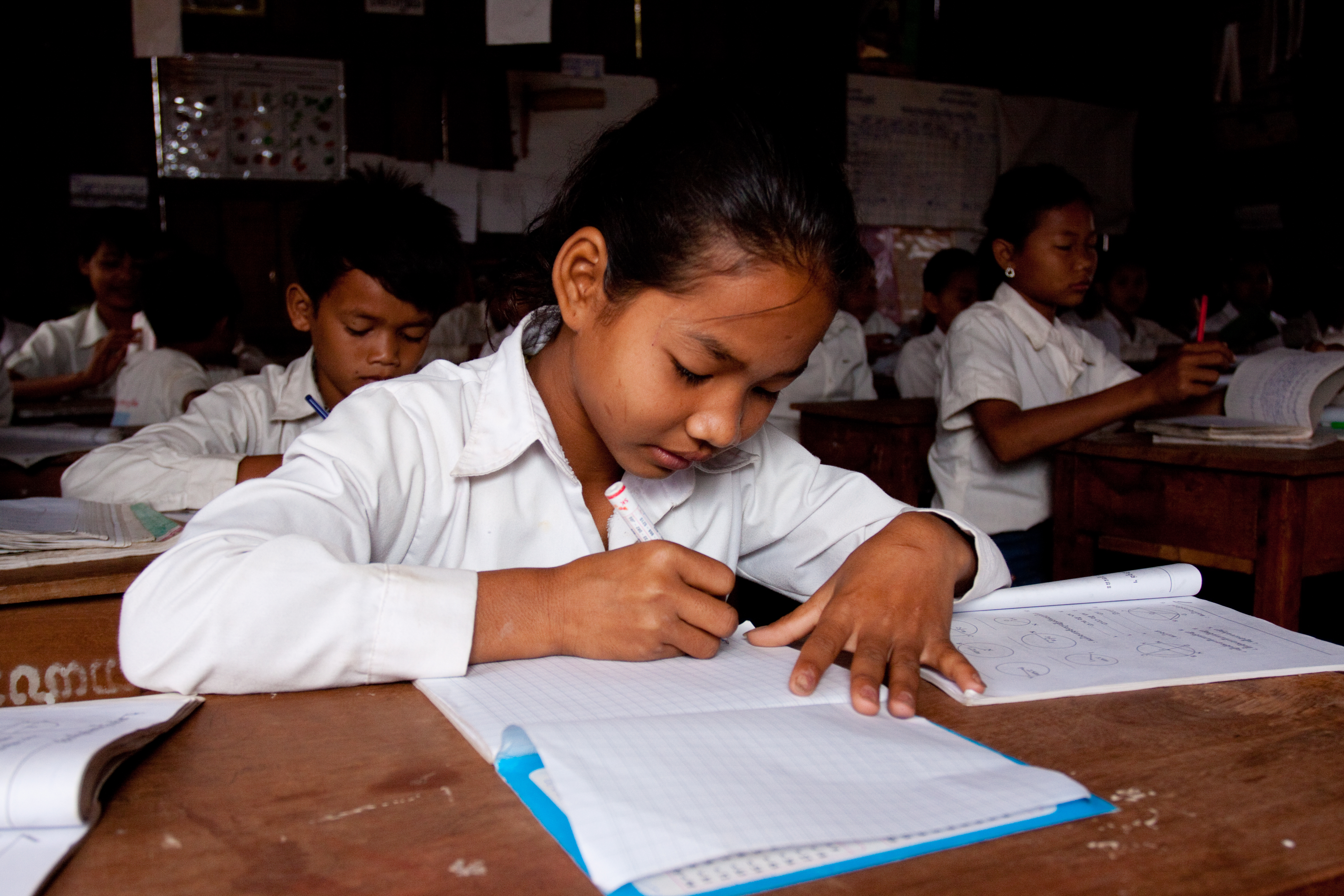 Students At Desk