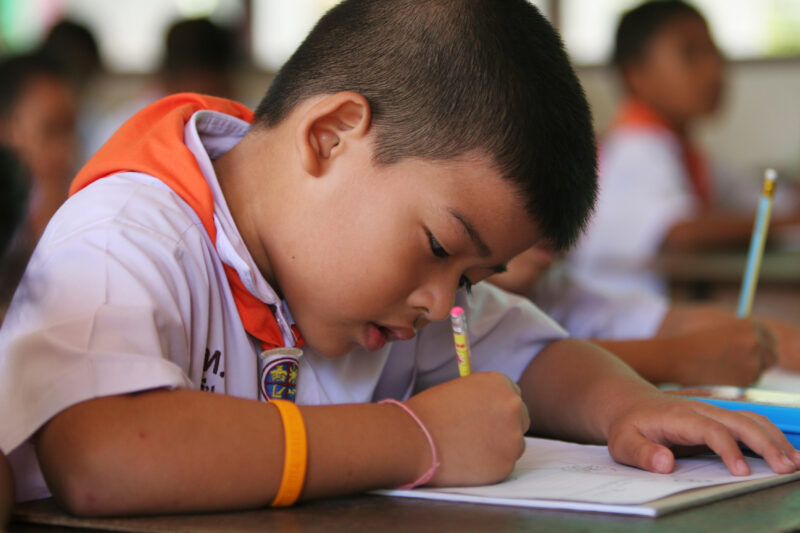 Student in Thailand School — Eager learners in a Elementary school in Thailand — Thailand, school, class, students, learners