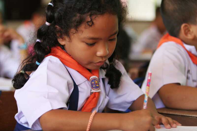 Student in Thailand School — Eager learners in a Elementary school in Thailand — Thailand, school, class, students, learners