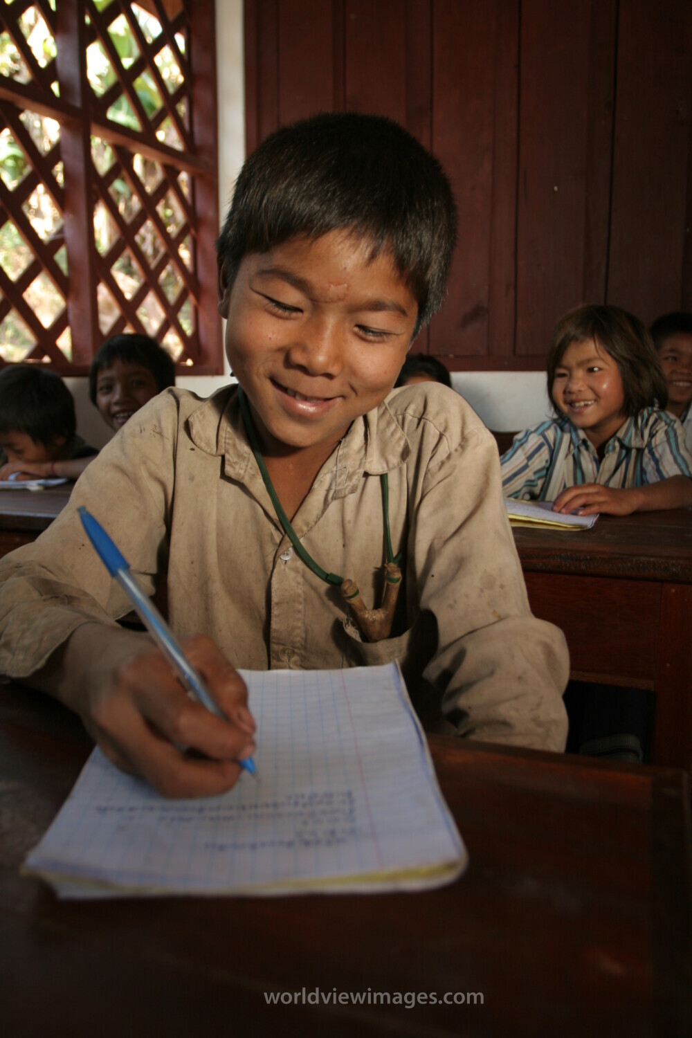 Student in a Rural School in Laos