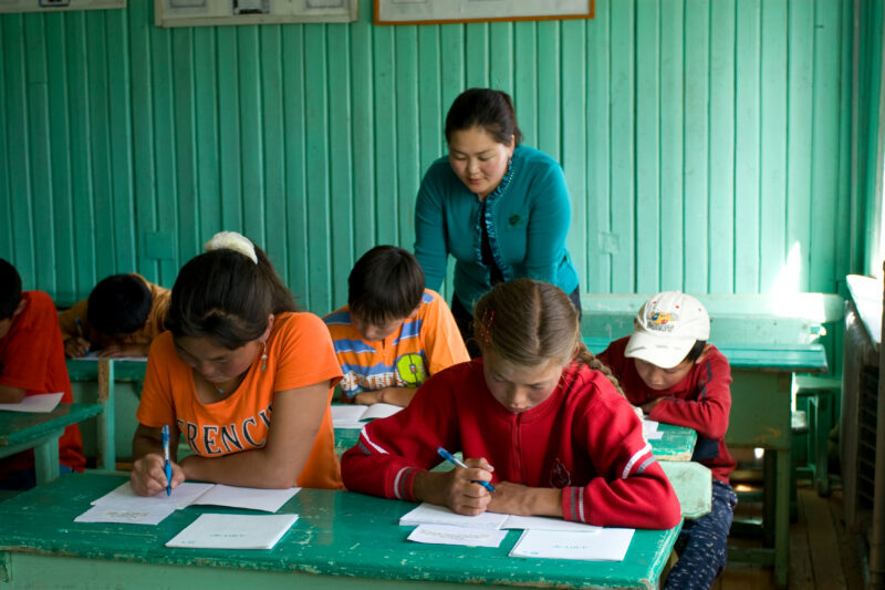 Summer School in Mongolia — Children of nomadic herders in Mongolia make up for education that they have missed, in a special summer school program conducted...