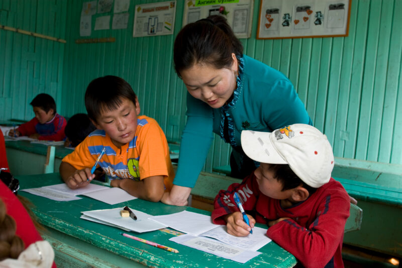 Summer School in Mongolia — Children of nomadic herders in Mongolia make up for education that they have missed, in a special summer school program conducted...