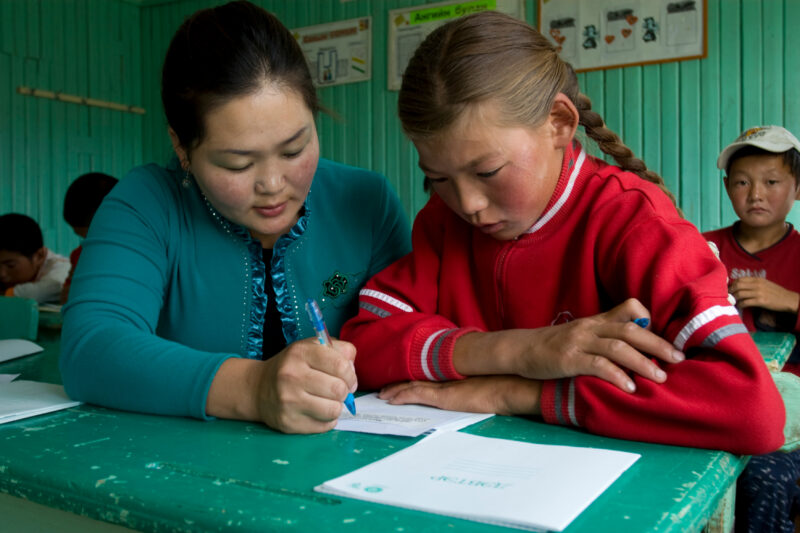 Summer School in Mongolia — Children of nomadic herders in Mongolia make up for education that they have missed, in a special summer school program conducted...
