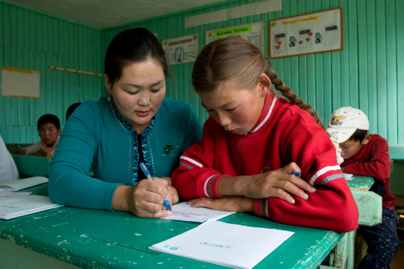 Summer School in Mongolia — Children of nomadic herders in Mongolia make up for education that they have missed, in a special summer school program conducted...