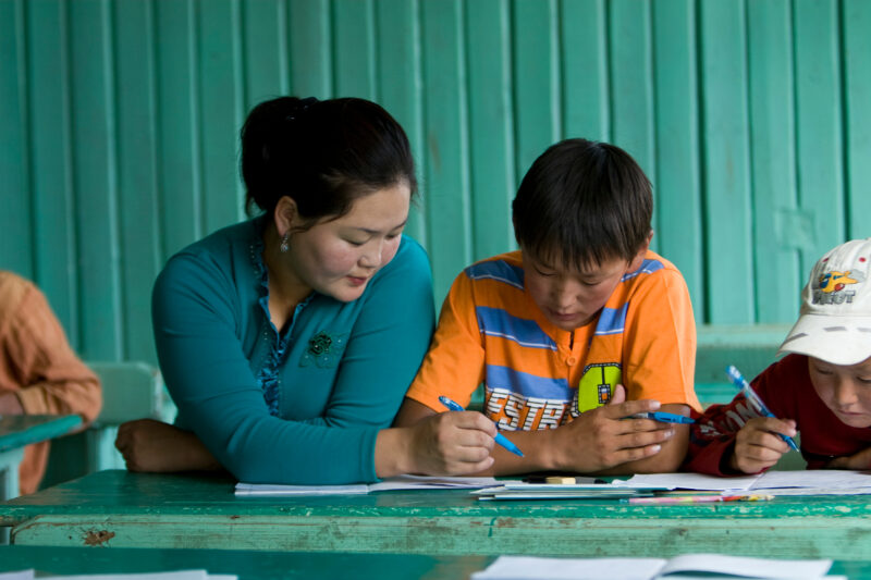 Summer School in Mongolia — Children of nomadic herders in Mongolia make up for education that they have missed, in a special summer school program conducted...