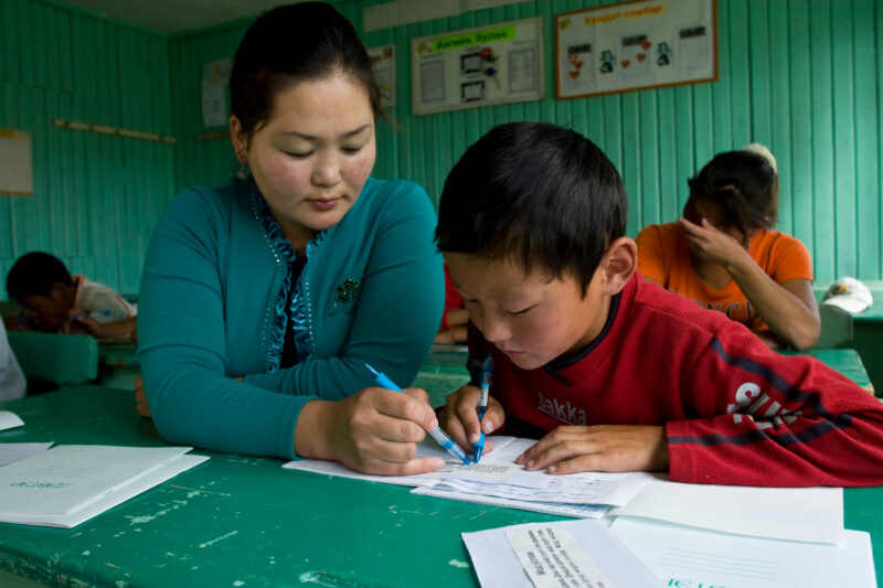 Summer School in Mongolia — Children of nomadic herders in Mongolia make up for education that they have missed, in a special summer school program conducted...