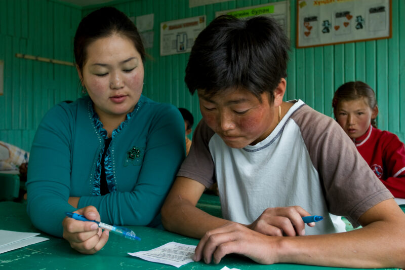 Summer School in Mongolia — Children of nomadic herders in Mongolia make up for education that they have missed, in a special summer school program conducted...