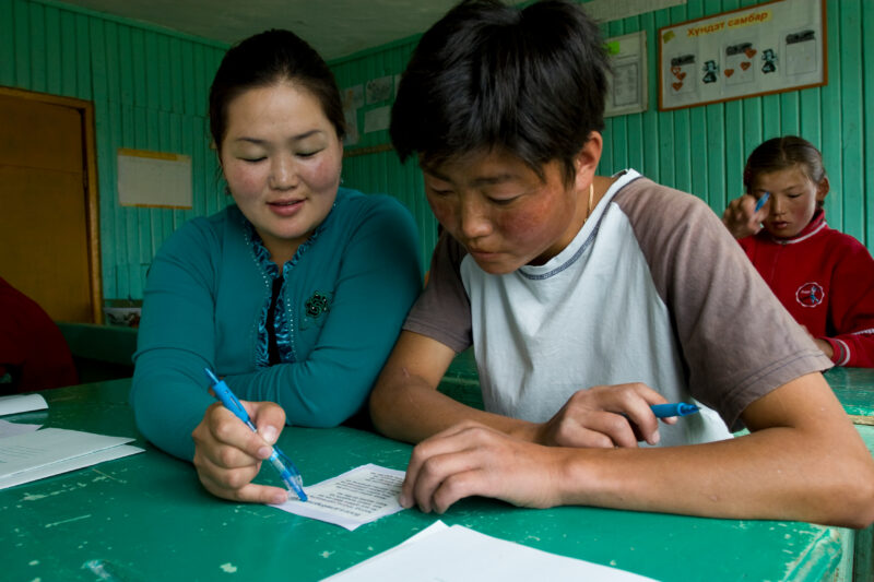 Summer School in Mongolia — Children of nomadic herders in Mongolia make up for education that they have missed, in a special summer school program conducted...