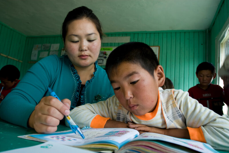 Summer School in Mongolia — Children of nomadic herders in Mongolia make up for education that they have missed, in a special summer school program conducted...