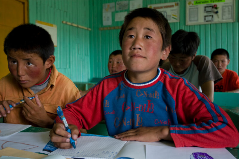 Summer School in Mongolia — Children of nomadic herders in Mongolia make up for education that they have missed, in a special summer school program conducted...