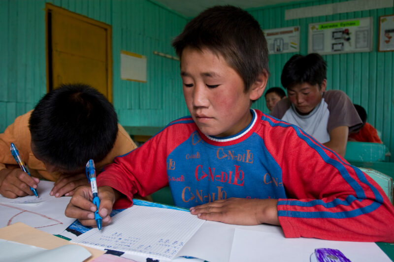 Summer School in Mongolia — Children of nomadic herders in Mongolia make up for education that they have missed, in a special summer school program conducted...
