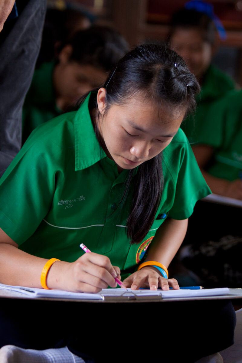 Girls at School in Thailand — Young girls getting an education in Thailand, with the help of scholarships from ADRA — Thailand, School, education, learning, ...